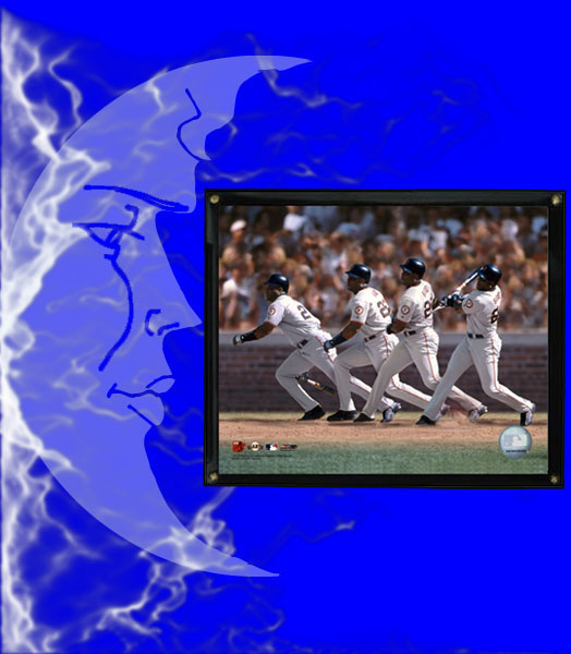 MLB Photos - Barry Bond Multiple Exposure Swing
